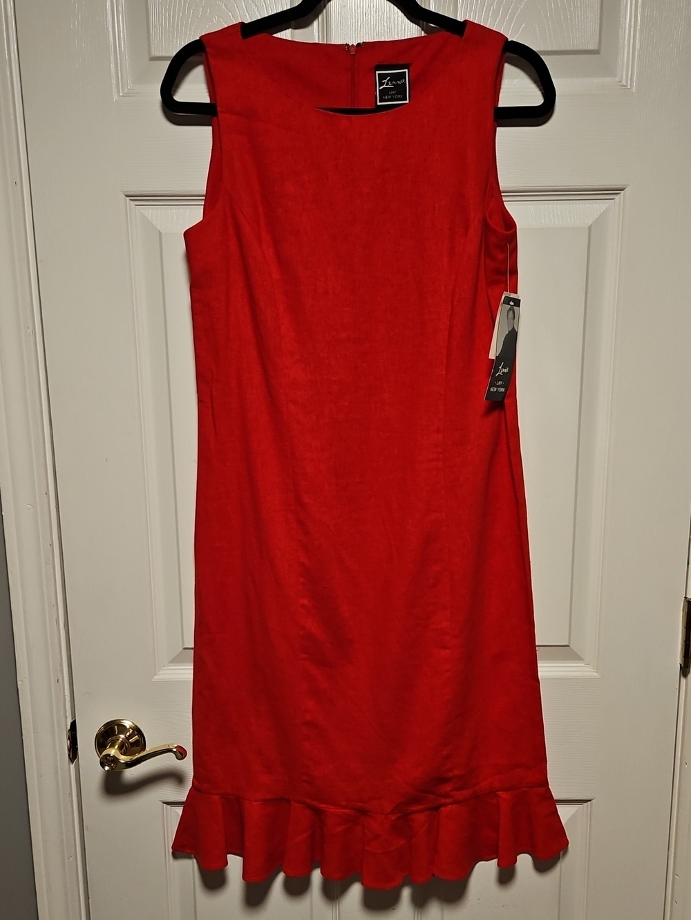 Lennie Sleeveless Ruffle-Hem Dress